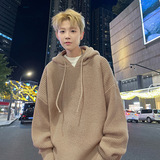 毛衣秋冬款美式街纯色套头宽松针织衫休闲外套L4109-P50控98，男装针织衫/毛衣，电商A362