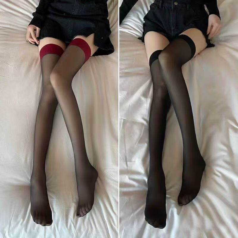 黑丝袜性感女过膝丝袜jk长筒袜中筒袜