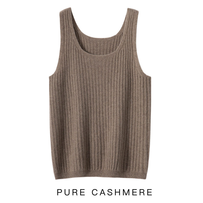 羊绒背心女100%纯羊绒吊带背心女士打底内穿针织修身保暖羊绒背心