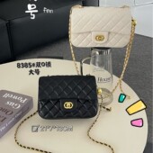 大牌小香风链条方胖子女包新款 菱格包包时尚 百搭斜挎包肩腋下包