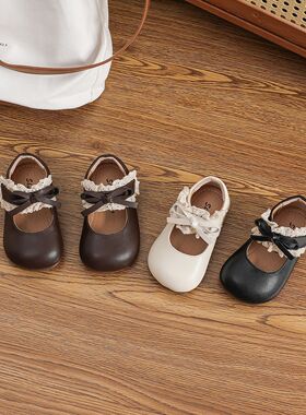 2025婴幼儿公主鞋软底洛丽塔一岁宝宝秋季鞋子女童单鞋方口小皮鞋