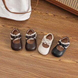 2025婴幼儿公主鞋软底洛丽塔一岁宝宝秋季鞋子女童单鞋方口小皮鞋