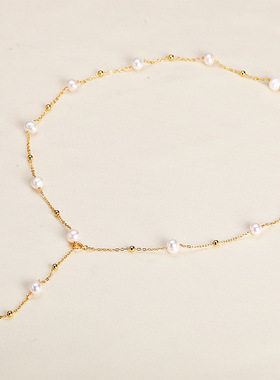 手工制作满天星淡水珍珠项链送礼