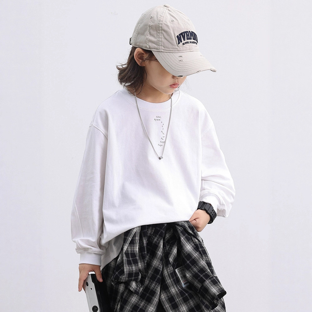 白色卫衣休闲圆领休闲