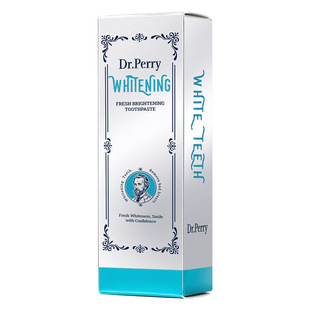 英国Dr.Perry清新亮白牙膏官方正品 进口美白去渍家庭装