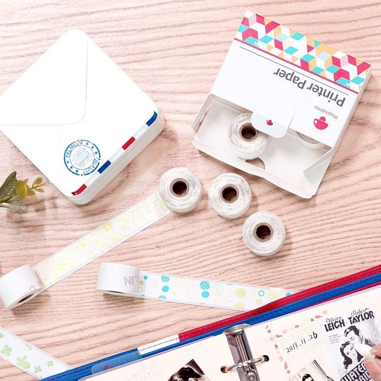 PHOMEMO 15 25MM M02S|PRO 범용 패턴 스티커 혼합 조합 인쇄 용지 감열지