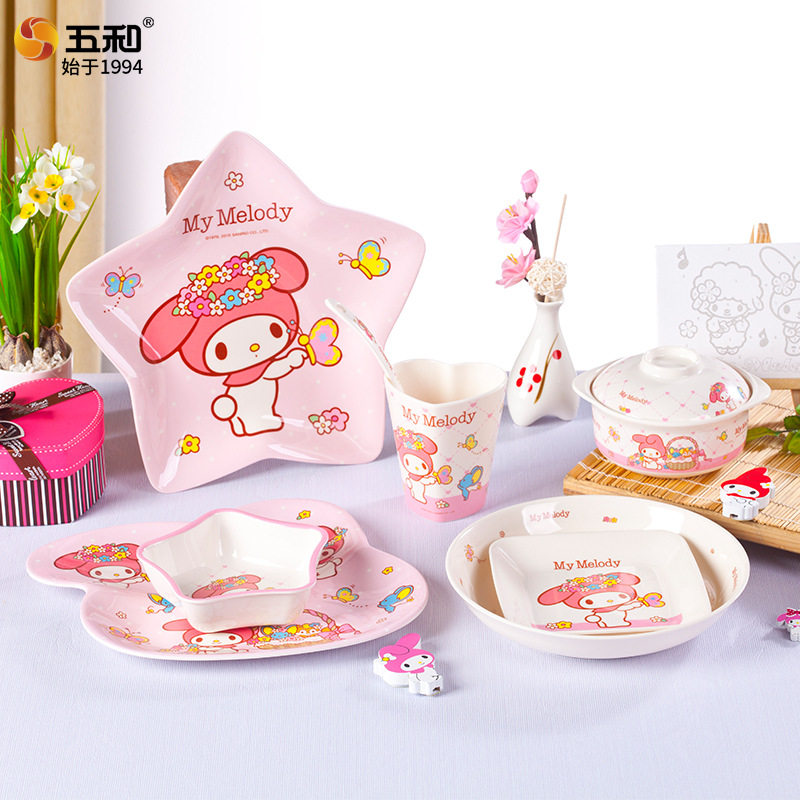 五和美乐蒂三丽鸥儿童餐具