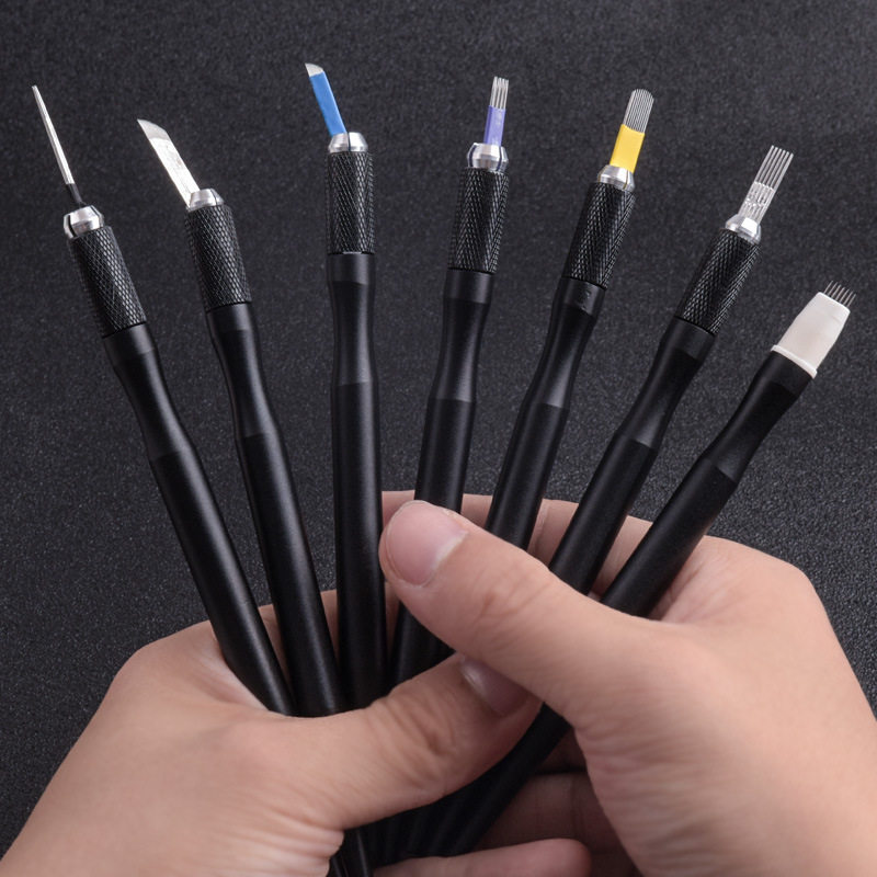 纹绣韩式档新款收腰针片手工打雾笔三用纹眉眼唇笔用品工具