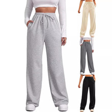 Women Wide Leg Sweatpants Baggy Lounge Travel Pants Joggers