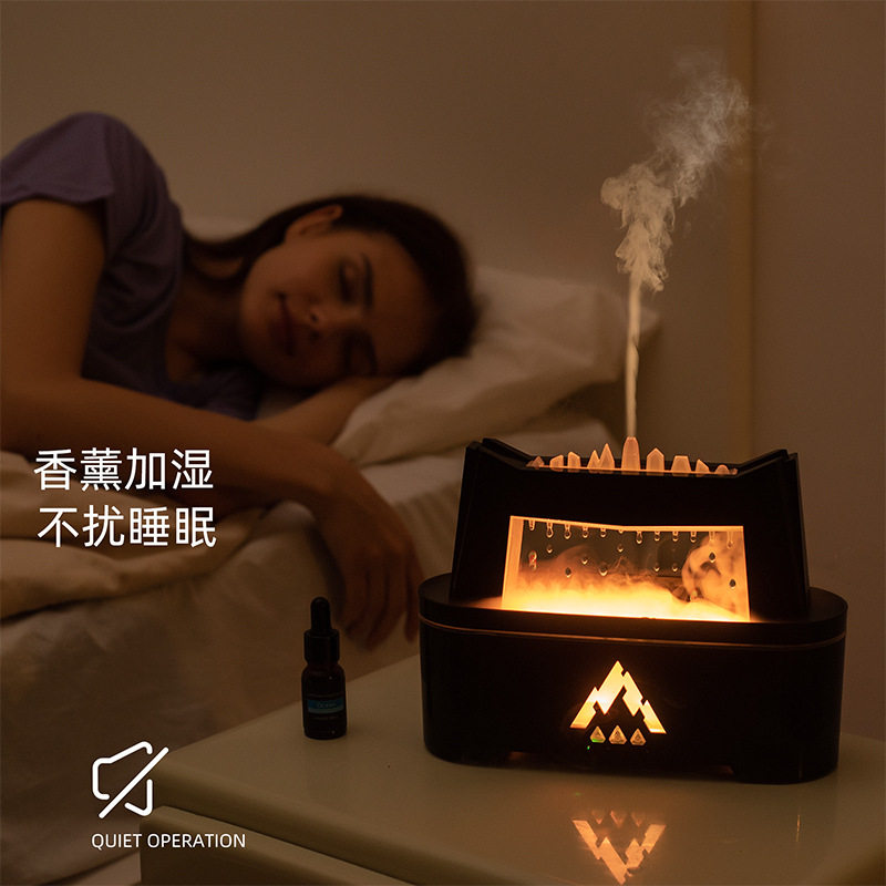 热销款迷你小型家用香薰云雨滴加湿器水滴静音喷雾室内客厅置放款