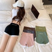 拼接撞色安全裤 运动打底短裤 女 女无尴尬线提臀外穿薄款 三分鲨鱼裤