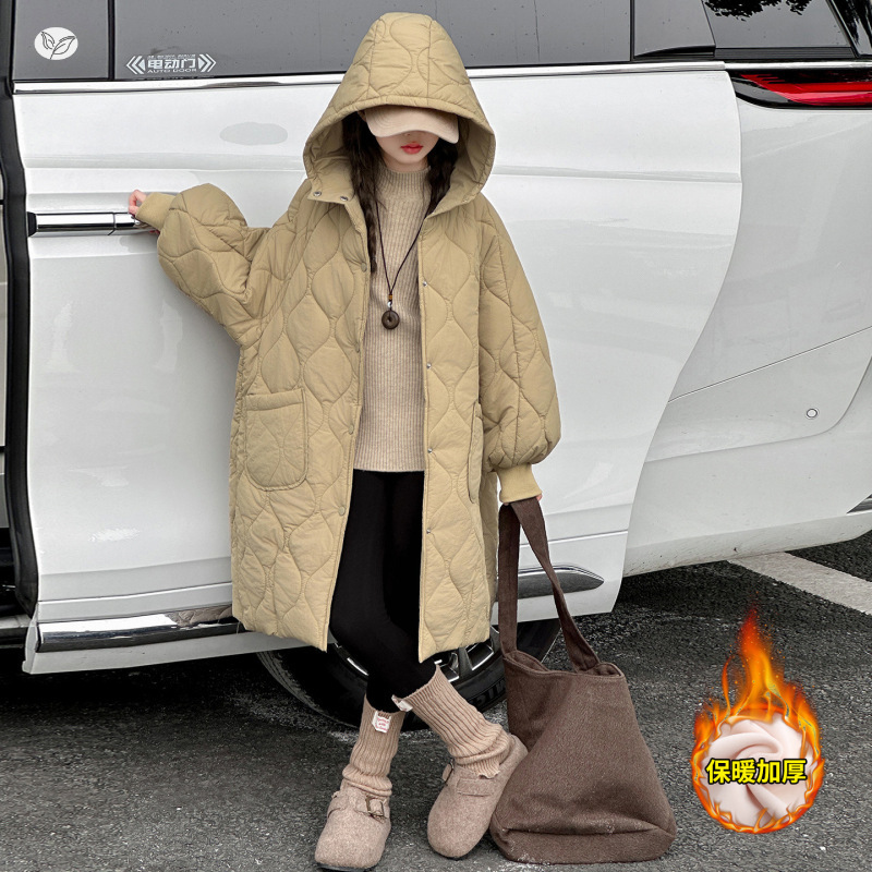 女童2025年冬季新款洋气女大童中长款加绒加厚绗线棉服户外上衣潮,童装棉衣,祺儿童装 女童2025年冬季新款洋气女大童中长款加绒加厚绗线棉服户外上衣潮,童装棉衣,祺儿童装