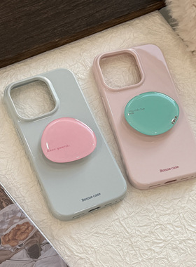 TAN｜水晶支架苹果17pro max手机壳iphone16适用16气质ins风简约软壳手机保护壳