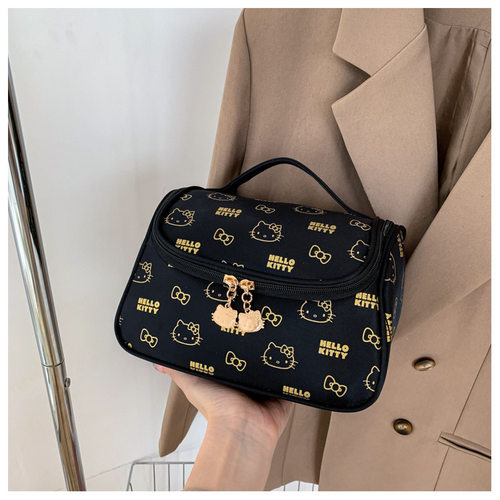 HelloKitty正版授权手提大容量化妆包洗漱包护肤品女生收纳包女包
