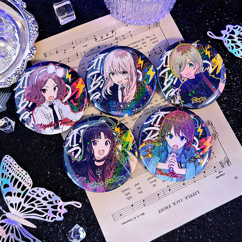 哭泣少女乐队GirlsBandCry同人周边安和昴鲁帕镭射流沙星徽章吧唧
