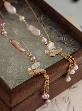 天然淡水珍珠项链项链珍珠