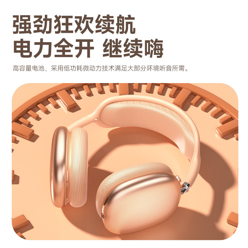头戴式耳机超长续航通话降噪无线蓝牙耳机适用苹果