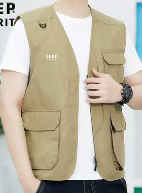 JEEP吉普男装夏装薄款多口袋