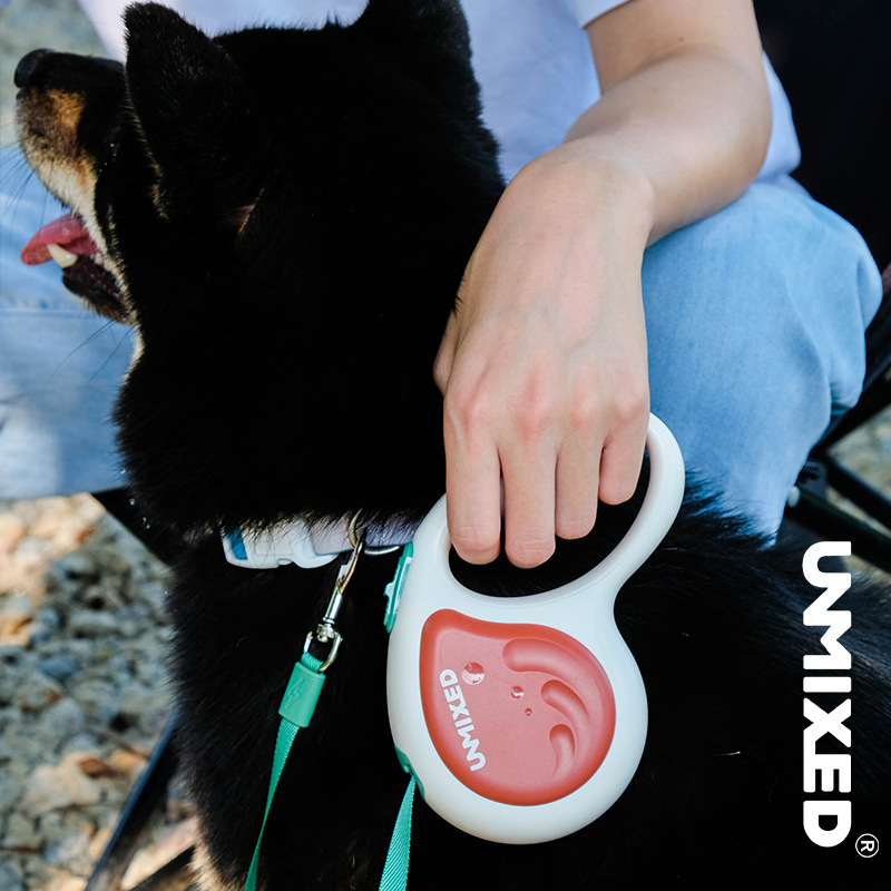 UNMIXED牵引绳自动伸缩牵引器中小型犬户外遛狗绳狗链子宠物用品