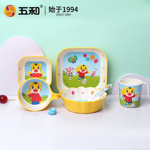 五和巧虎密胺儿童餐具食品级QH