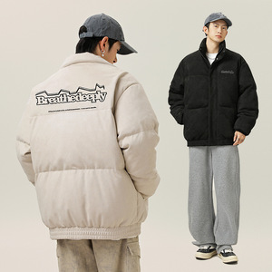 冬季款美式字母印花质感加厚棉衣外套保暖面包服L5136-P90控148图片