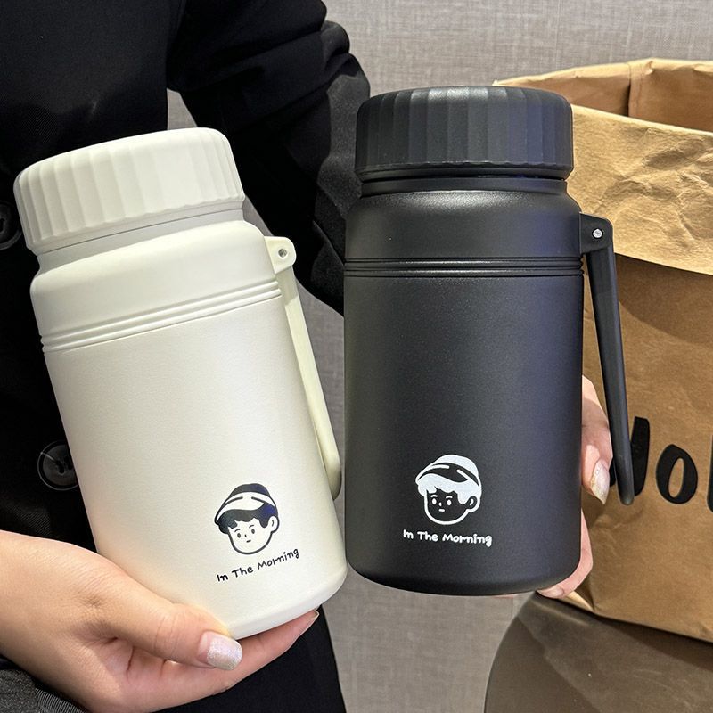 1000ml保温杯316不锈钢大容量ins高颜值杯子便携式学生校园泡茶杯