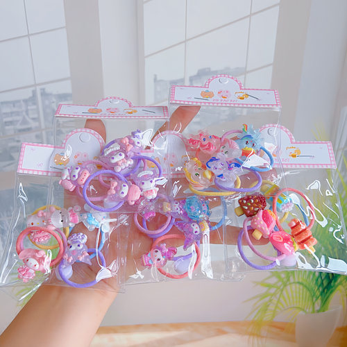 袋装发绳发夹可爱女孩卡通