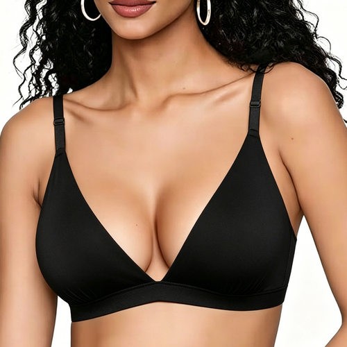 skim* Deep v seamless bra三角杯无胸垫性感深V无痕舒适透气文胸