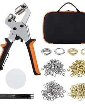 10mm气眼钳鸡眼打孔手动冲孔篷布广告布扣眼套装Grommets Eyelets