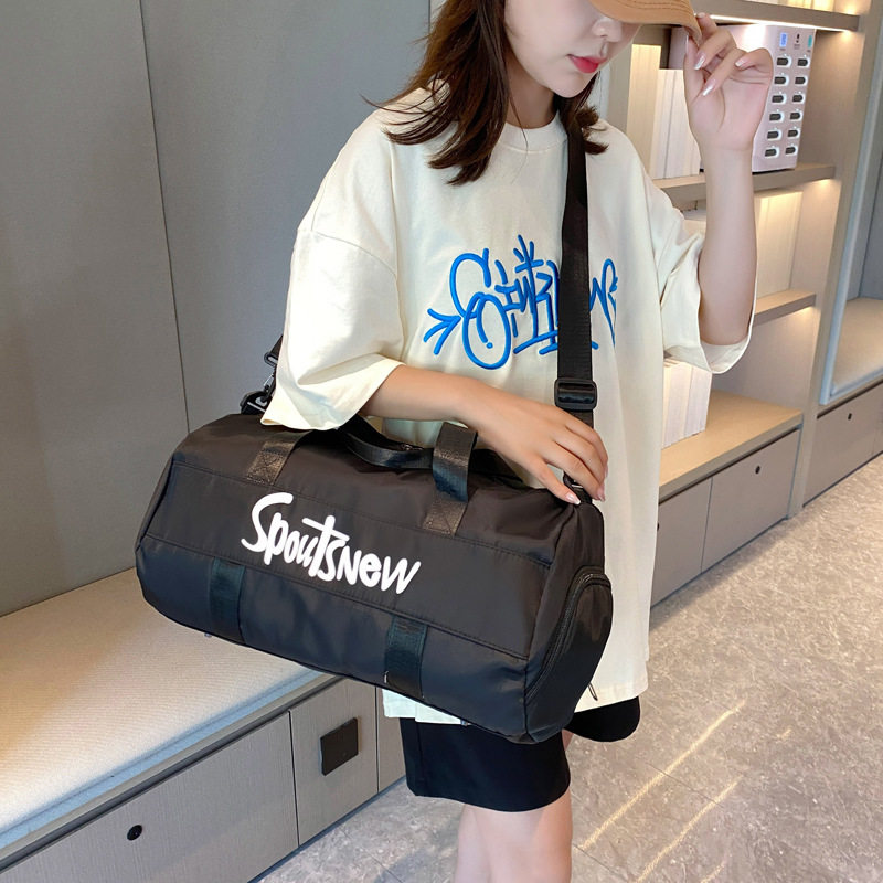 潮男运动健身包女瑜伽包干湿分离鞋位单肩训练包手提大容量旅行包