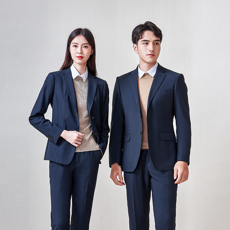 职业装西装套装男女同款高端银行酒店正装工作服上班面试西服大码