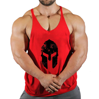 背心跨栏肌肉型运动健身坎肩
