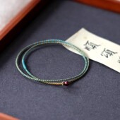 细细细手绳彩色手链手工编织2毫米极细级复古民族风双圈手绳