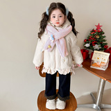 女童保暖棉袄冬季2025新款韩版女夹棉外套冬装儿童加厚棉服潮，童装棉衣，祺妙童装