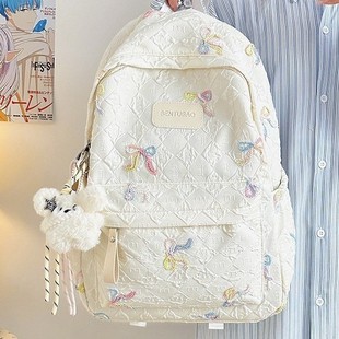 卡通高颜值书包初中女生百搭大容量背包 小清新可爱学生双肩包新款