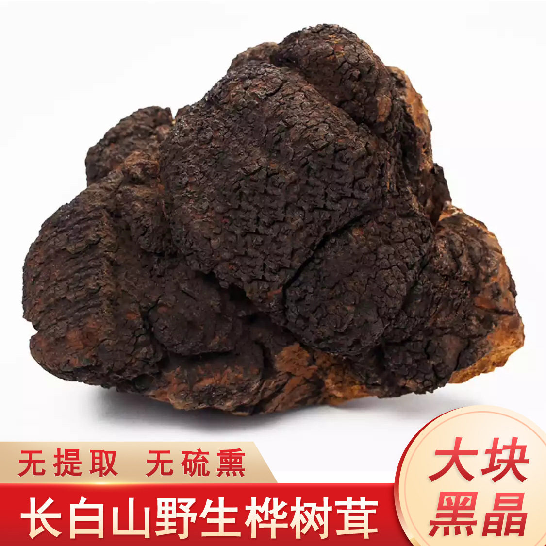 长白山桦褐孔菌白桦茸打粉装礼盒桦树泪桦树茸整块胰岛素