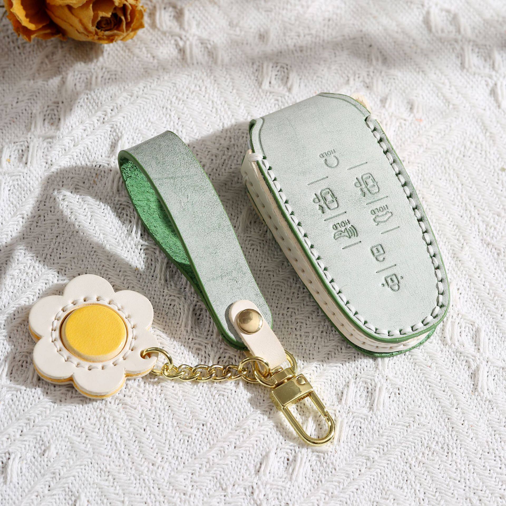 适用于北京现代帕里斯帝钥匙套索纳塔途胜L车钥匙包壳扣女款