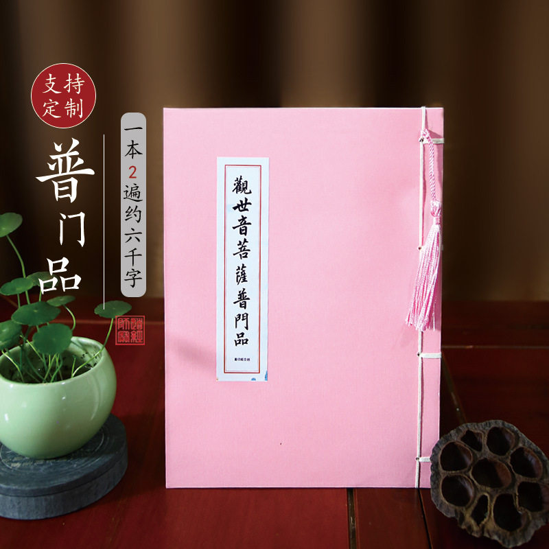 观世音菩萨普门品原文临摹佛学手抄本成人硬笔练字帖抄静心抄经书
