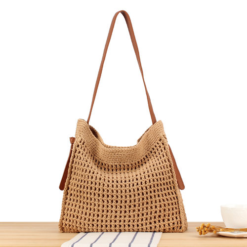 New hollow-out cotton rope hand-woven bag for women daily ca