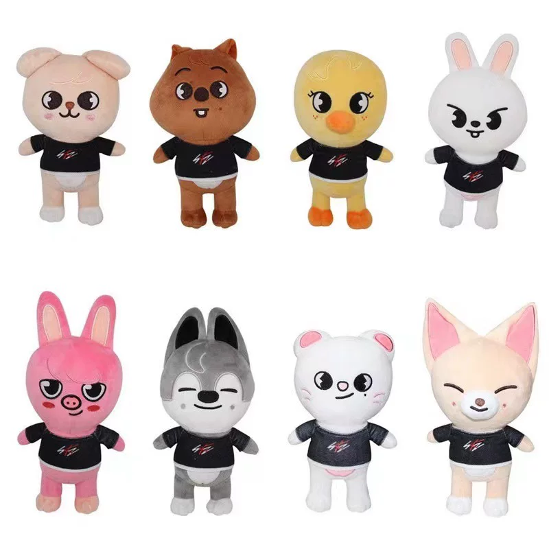 Плюшевая игрушка SKZOO Stray Kids Wolf Chan, 9 см, набор разных персонажей