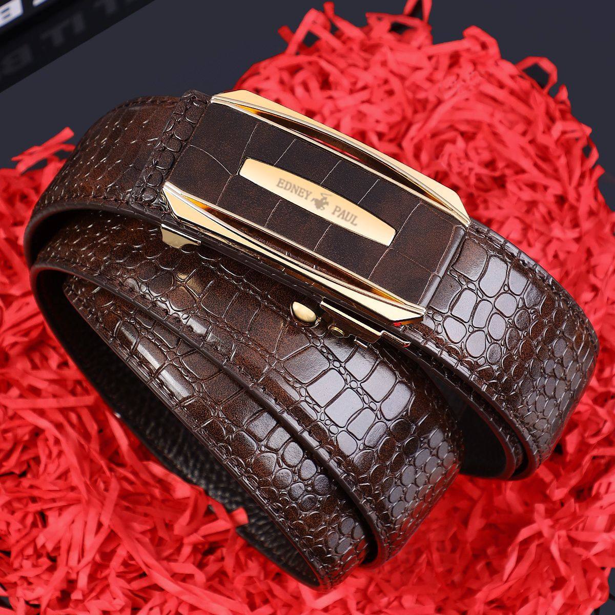 高档男士皮带新款鳄鱼纹真皮自动扣时尚百搭腰带休闲商务裤带潮,服饰配件/皮带/帽子/围巾,腰带/皮带/腰链,淘宝优惠券,粉丝福利购,淘宝优惠卷