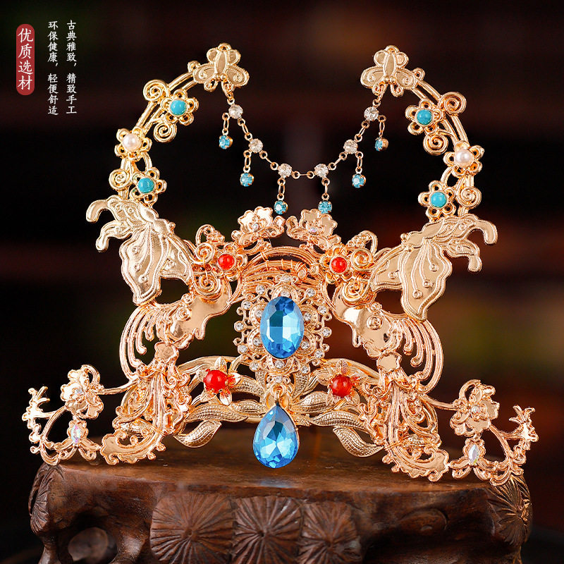 西域风情异域古装敦煌飞天发冠唐风汉服仙女头冠明制复古宫廷配饰,饰品/流行首饰/时尚饰品新,发饰,淘宝优惠券,粉丝福利购,淘宝优惠卷