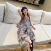 新款 女童甜美蕾丝吊带花边休闲裤 套装 26夏季 品质儿童背心休闲裤