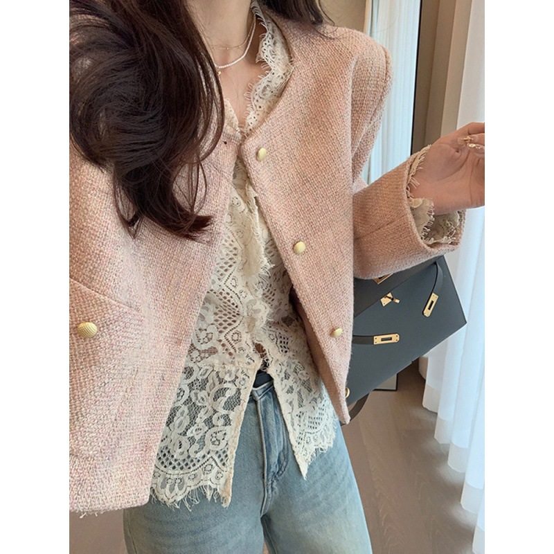 小香风短款外套女2025新款名媛爆款今年流行休闲百搭上衣早初秋季