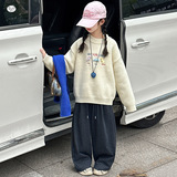 女童加厚毛衣2025年秋冬新款卡通糖果针织衫中大童可爱打底衫上衣，童装毛衣，祺儿童装