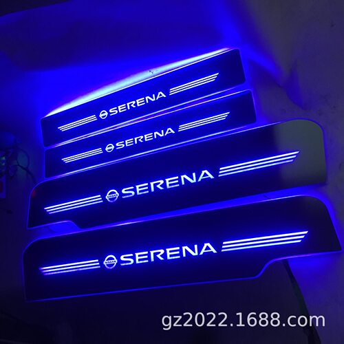 适用于C24 C25 C26 SERENA C27 E-POWER迎宾踏板带LED灯门槛条