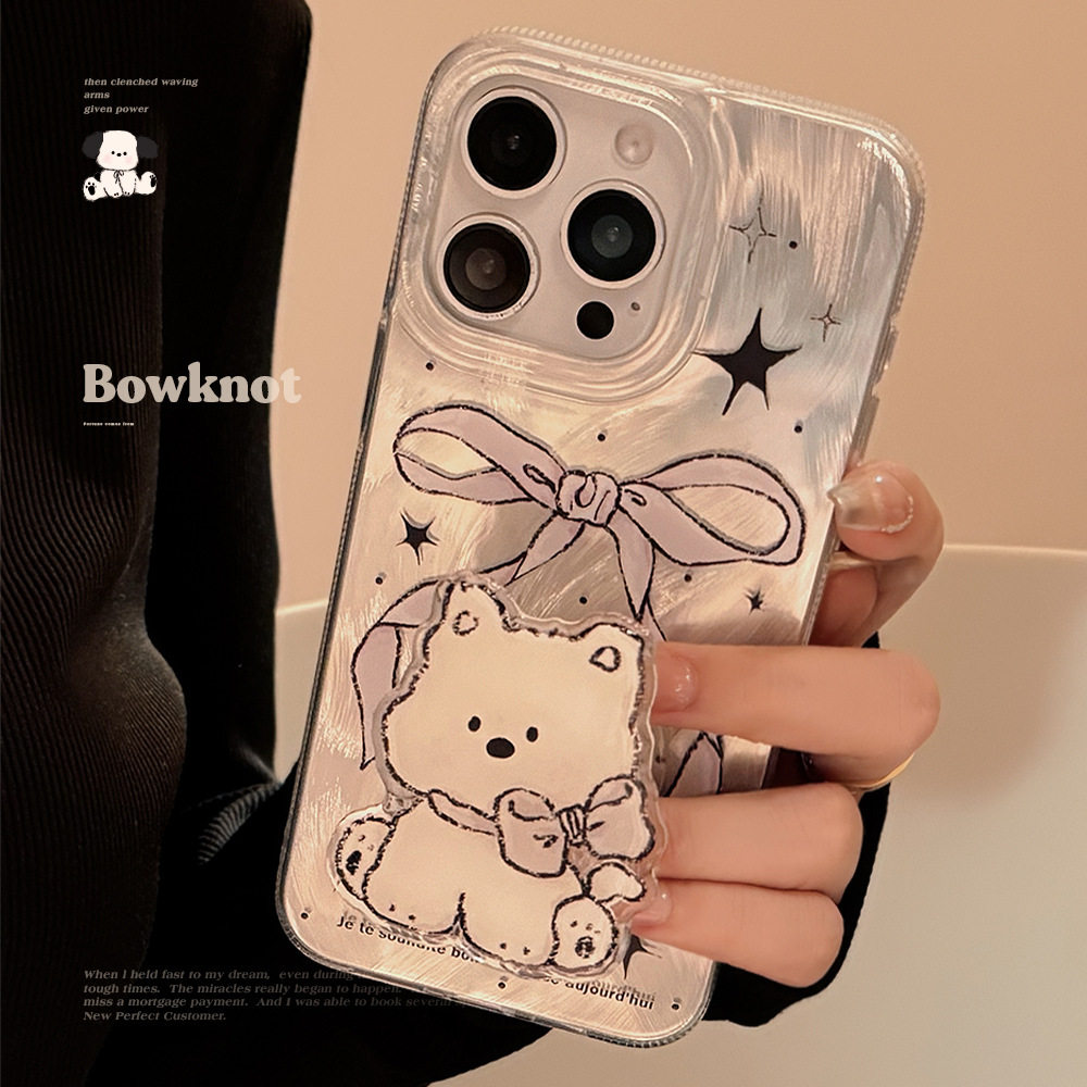 ins风iphone17pro萌宠支架手机壳