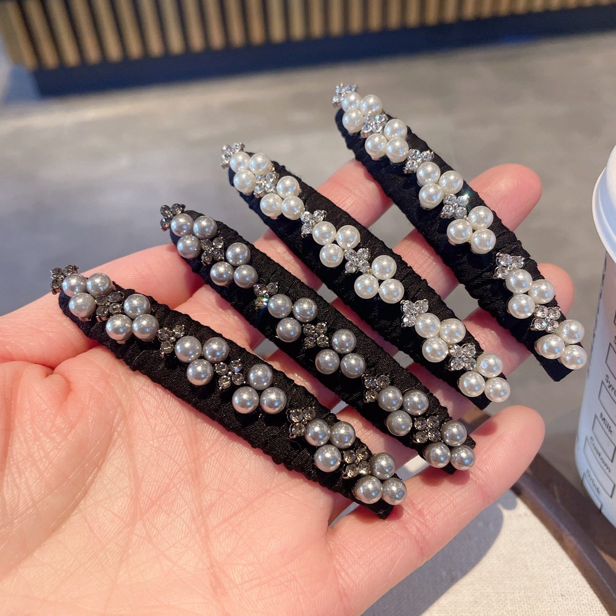 轻奢满钻珍珠侧边碎发夹发卡级感时尚刘海夹bb夹掰掰夹新款发饰,饰品/流行首饰/时尚饰品新,发饰,淘宝优惠券,粉丝福利购,淘宝优惠卷