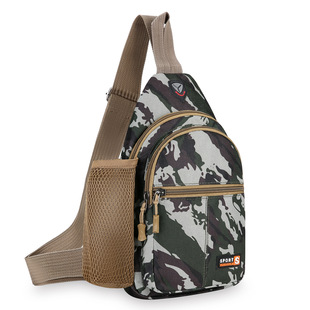 守护者胸包男户外运动休闲战术迷彩单肩斜挎背包多功能路亚弹弓包