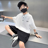 儿童装童夏装Polo衫短袖2025新款夏季中大童痞帅T恤夏款孩潮t，商品下架区，祺妙童装